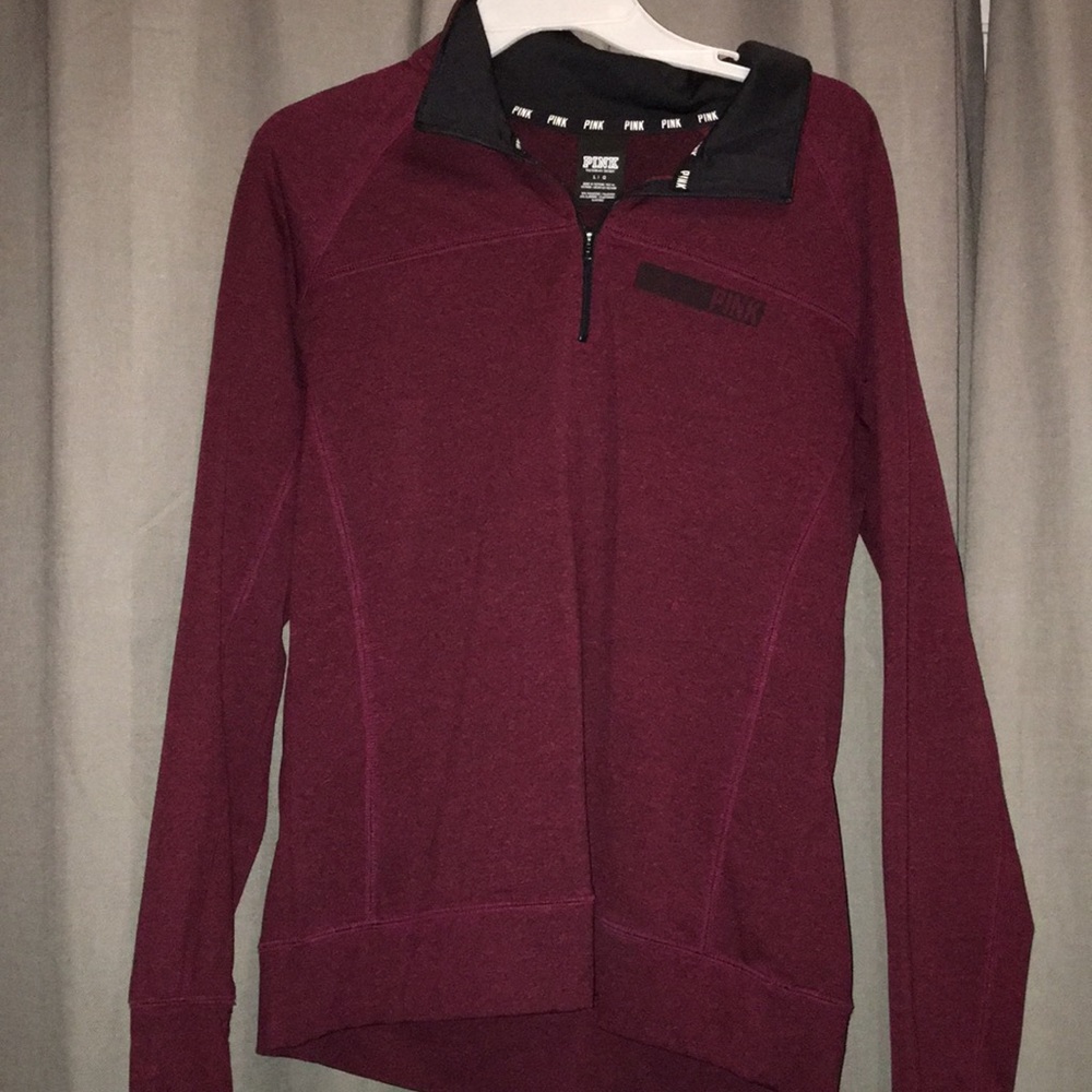 Pink Victoria’s Secret quarter zip up